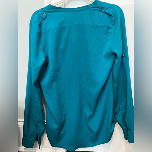 Calvin Klein Button Down Front Pocket Blouse - Picture 2 of 2